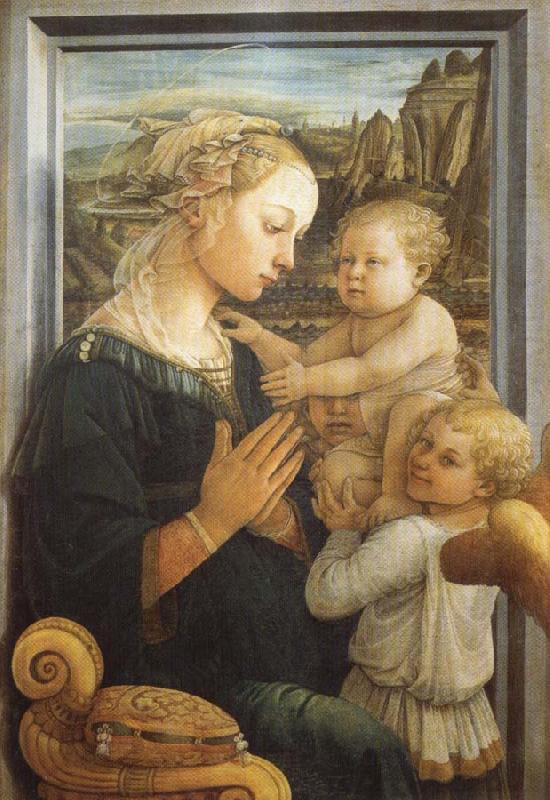 Madonna and Child with Two Angels, Fra Filippo Lippi